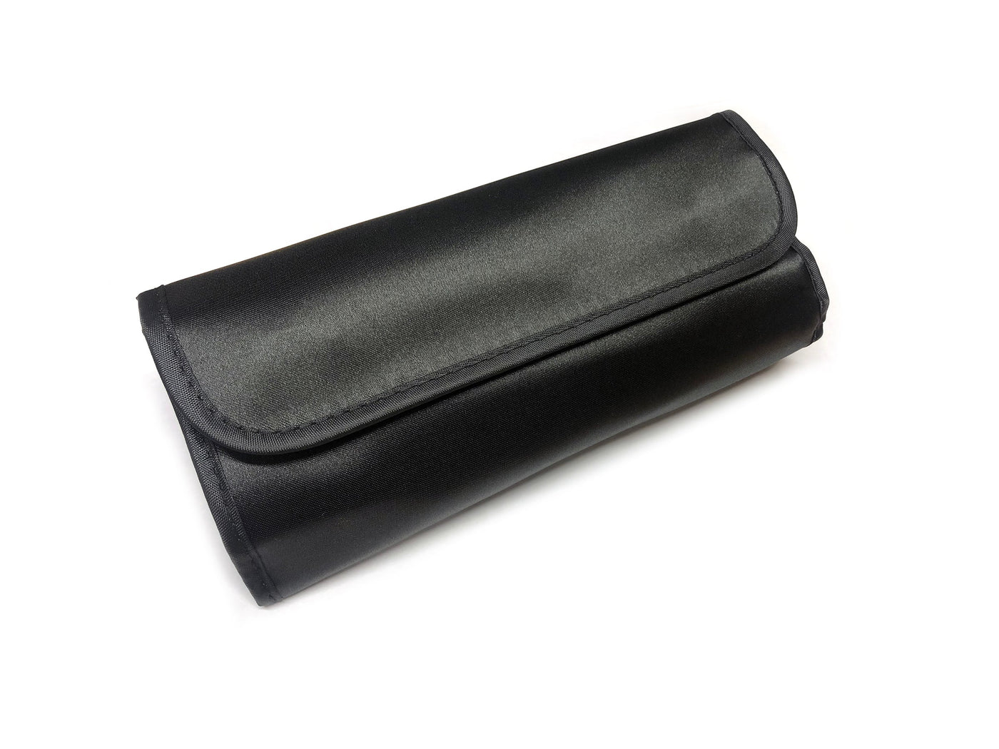 12 Pieces Satin Pouch Brush Set Black (Face)