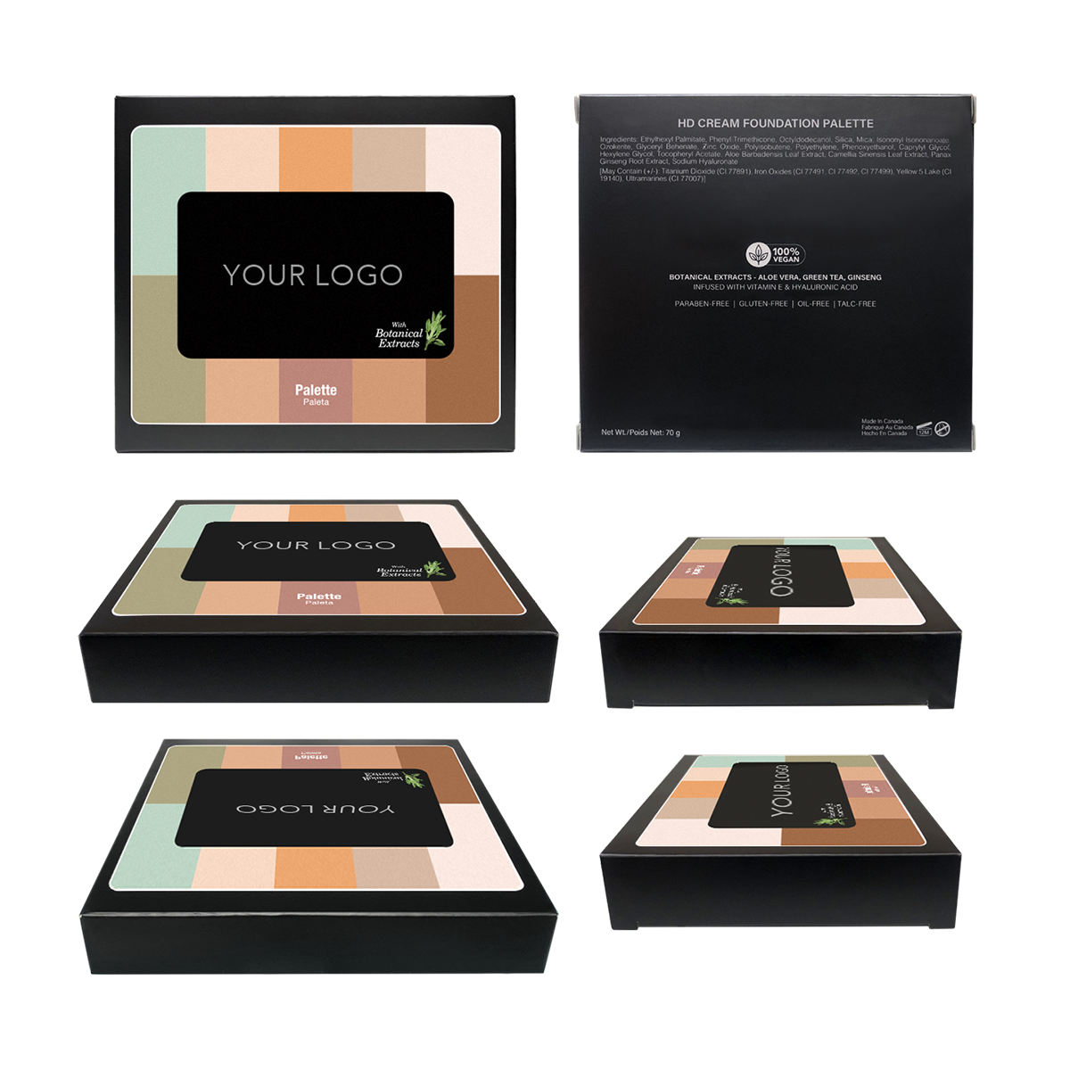 HD Cream Foundation Corrector Plus Palette Mini