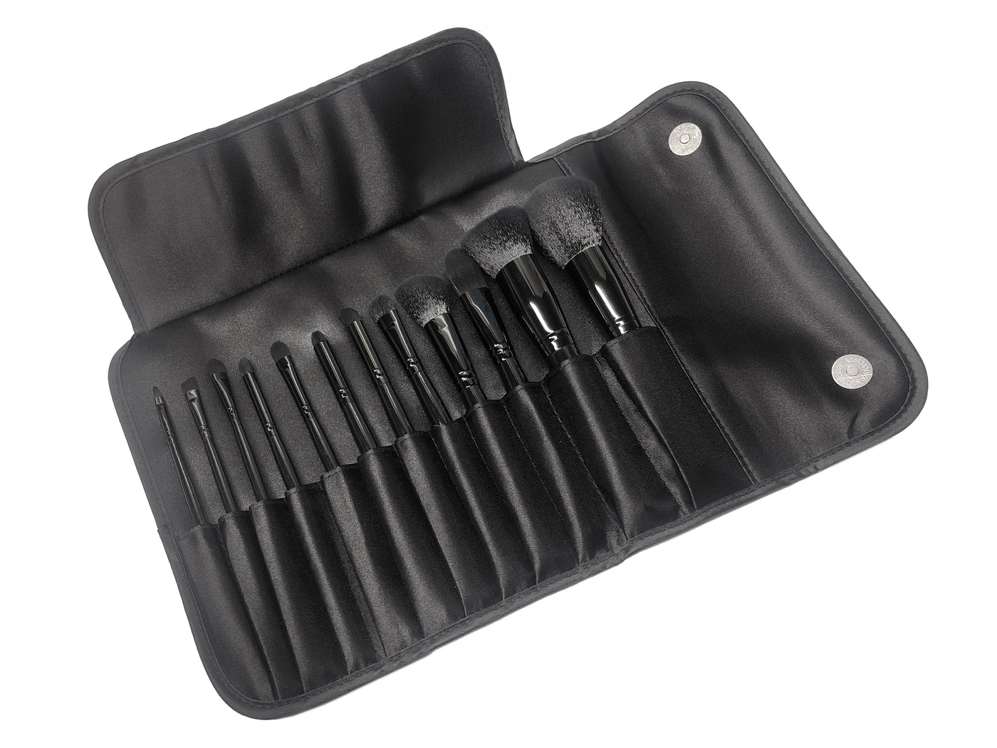 12 Pieces Satin Pouch Brush Set (face)