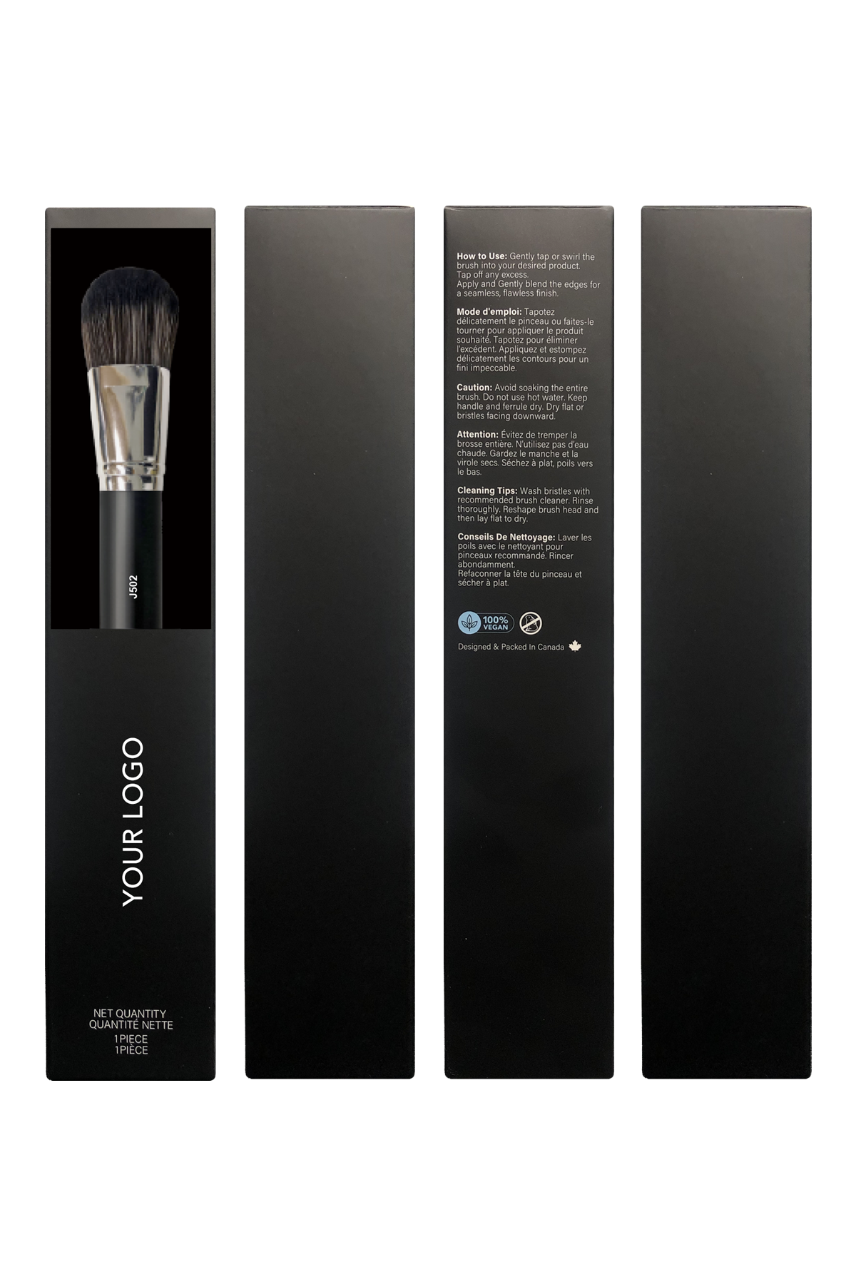 J502 Deluxe Foundation Brush w Box