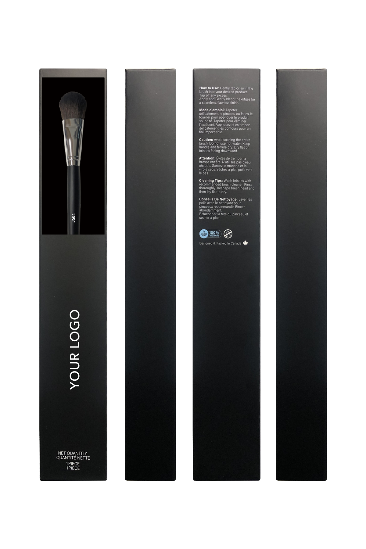 J504 Medium Paddle Brush w Box