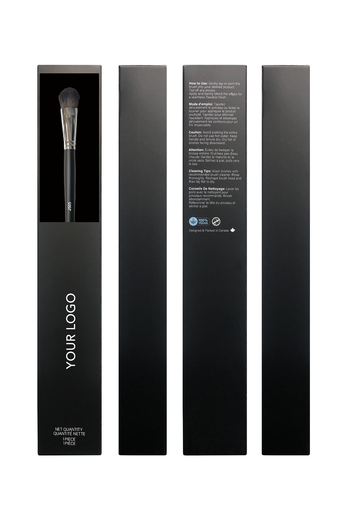 J505 Large Paddle Brush w Box
