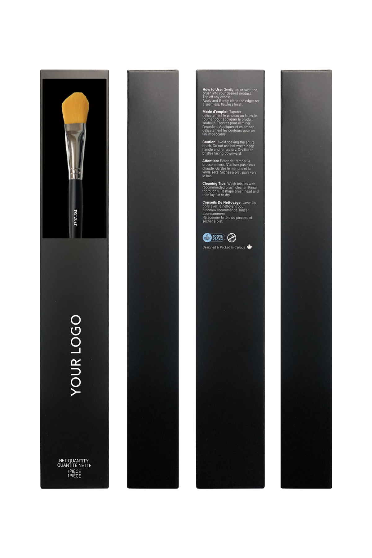 J707 3/4 Foundation Brush w Box