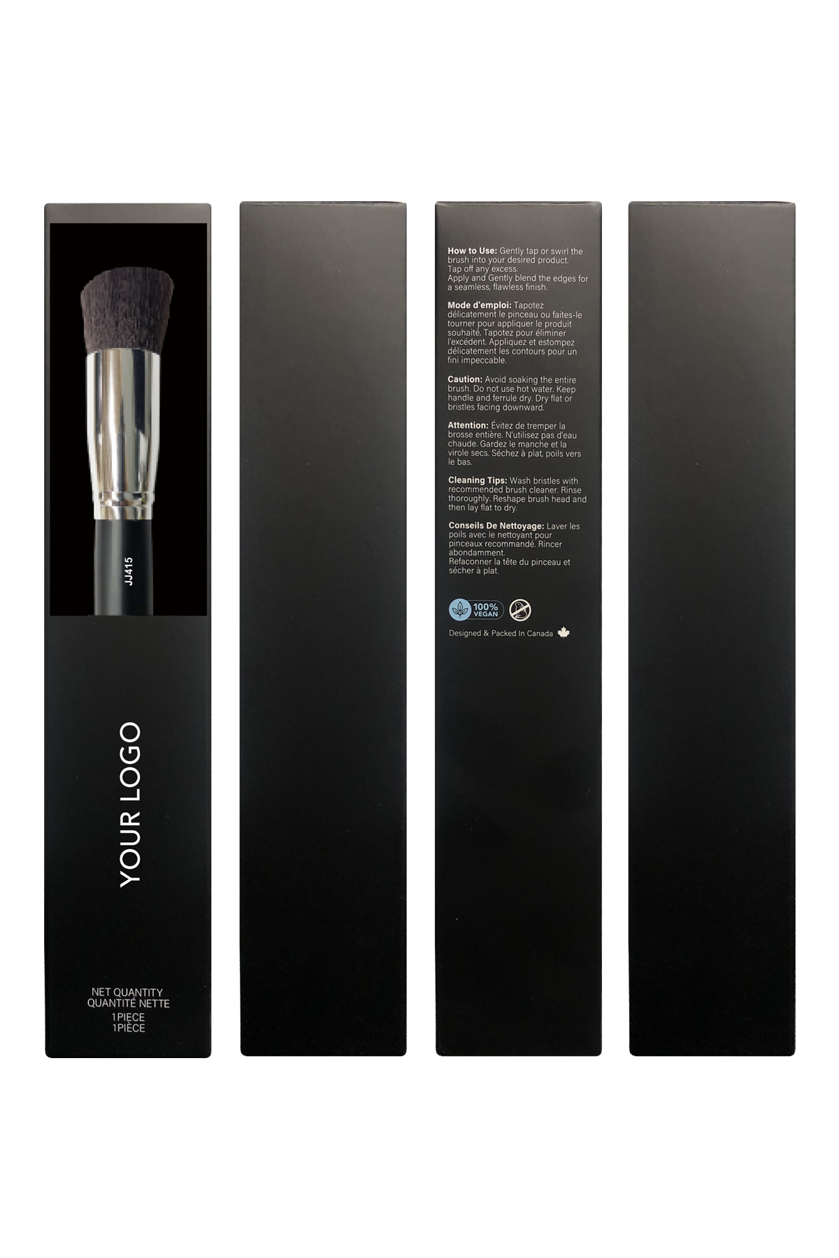 JJ415 Angle Foundation Brush w Box