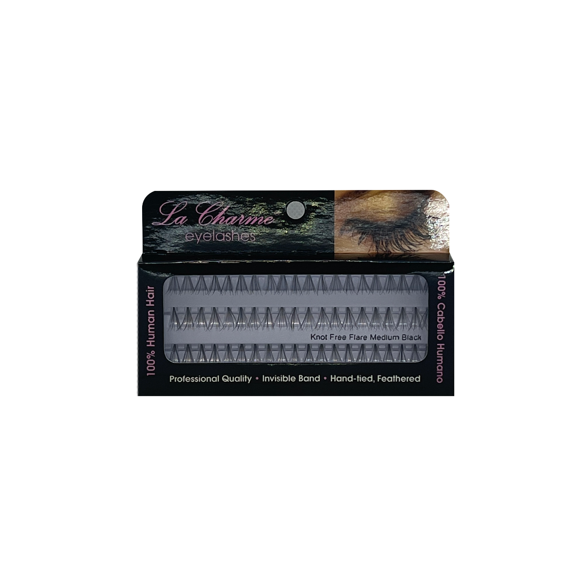 Eye Lashes #EFNMA - Knot Free Flare Medium Black