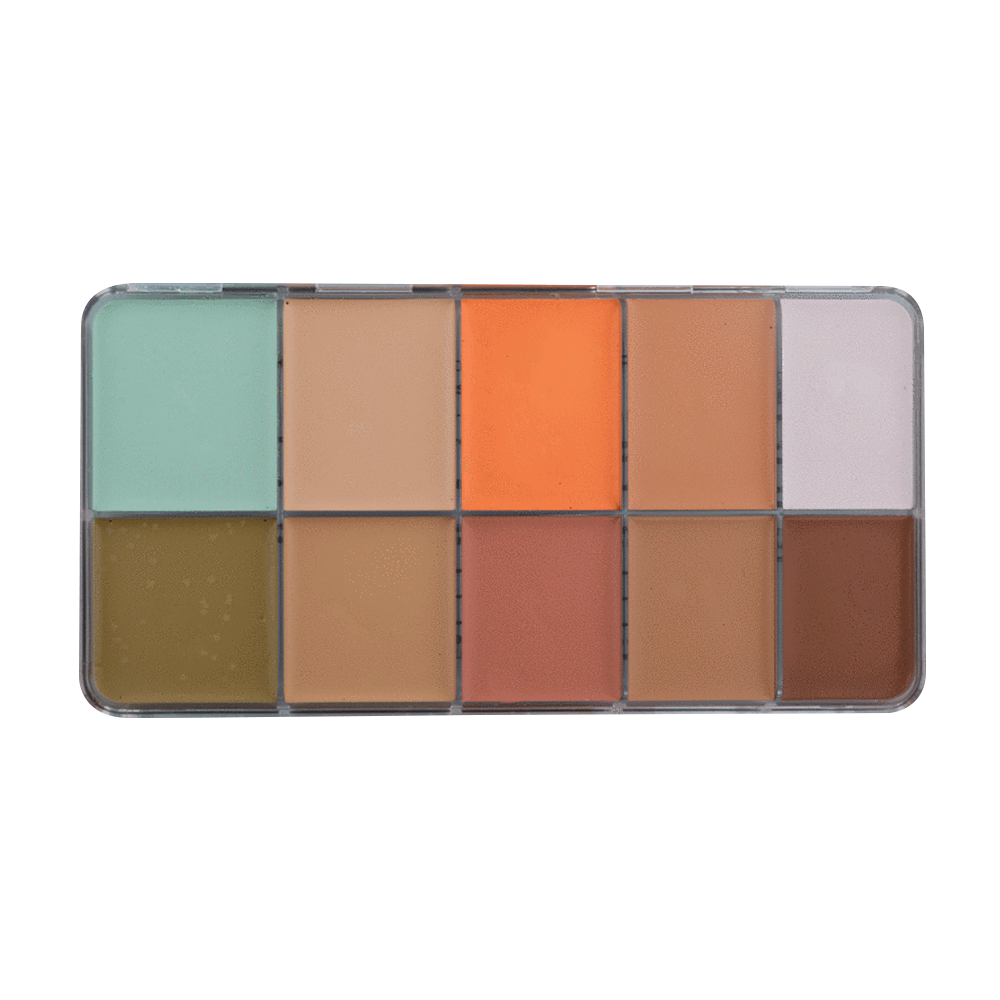 HD Cream Foundation Corrector Plus Palette (10)